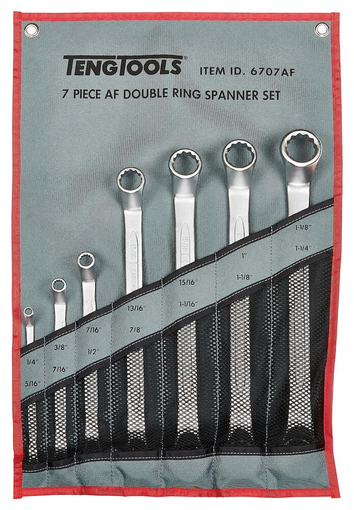 Spanner Set Double Ring 7 Pieces AF