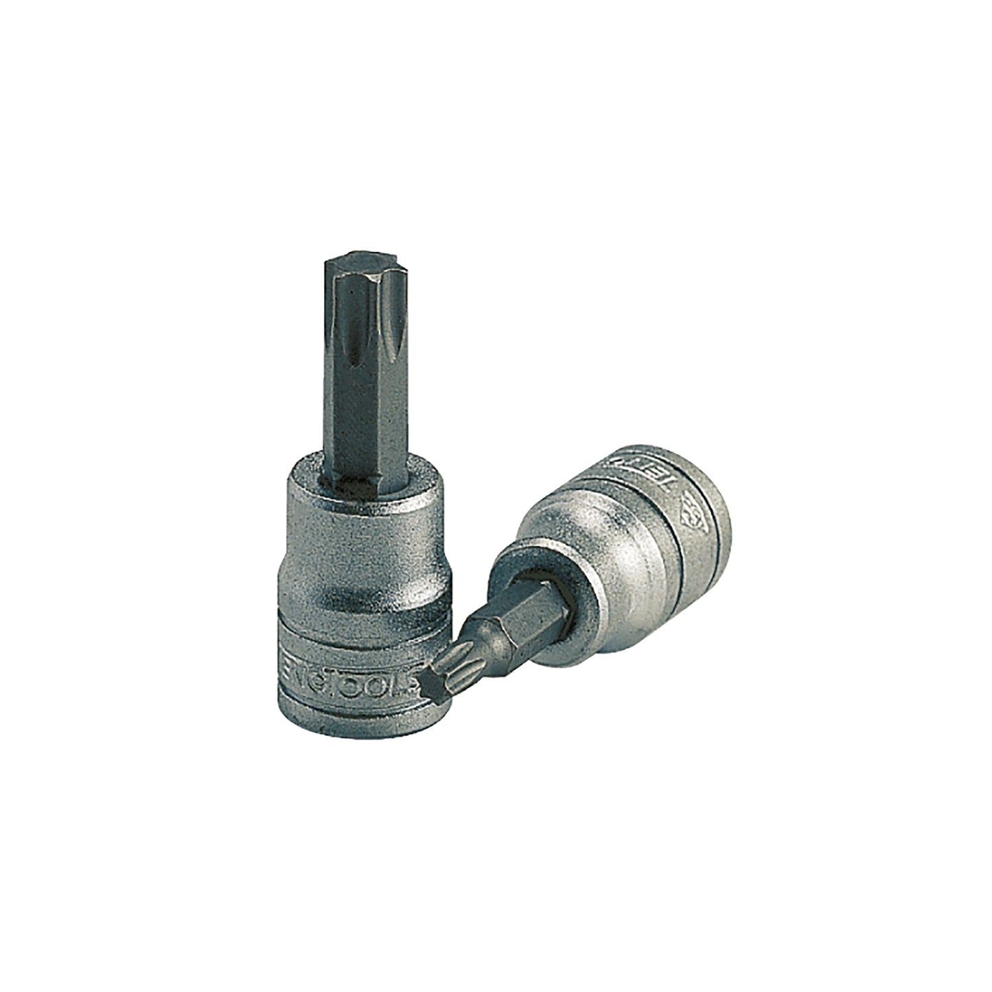 Juego de 9 dados con punta TX interna de 1/2 pulgada Teng Tools M1213TX (TX20 a TX60) con riel de clip