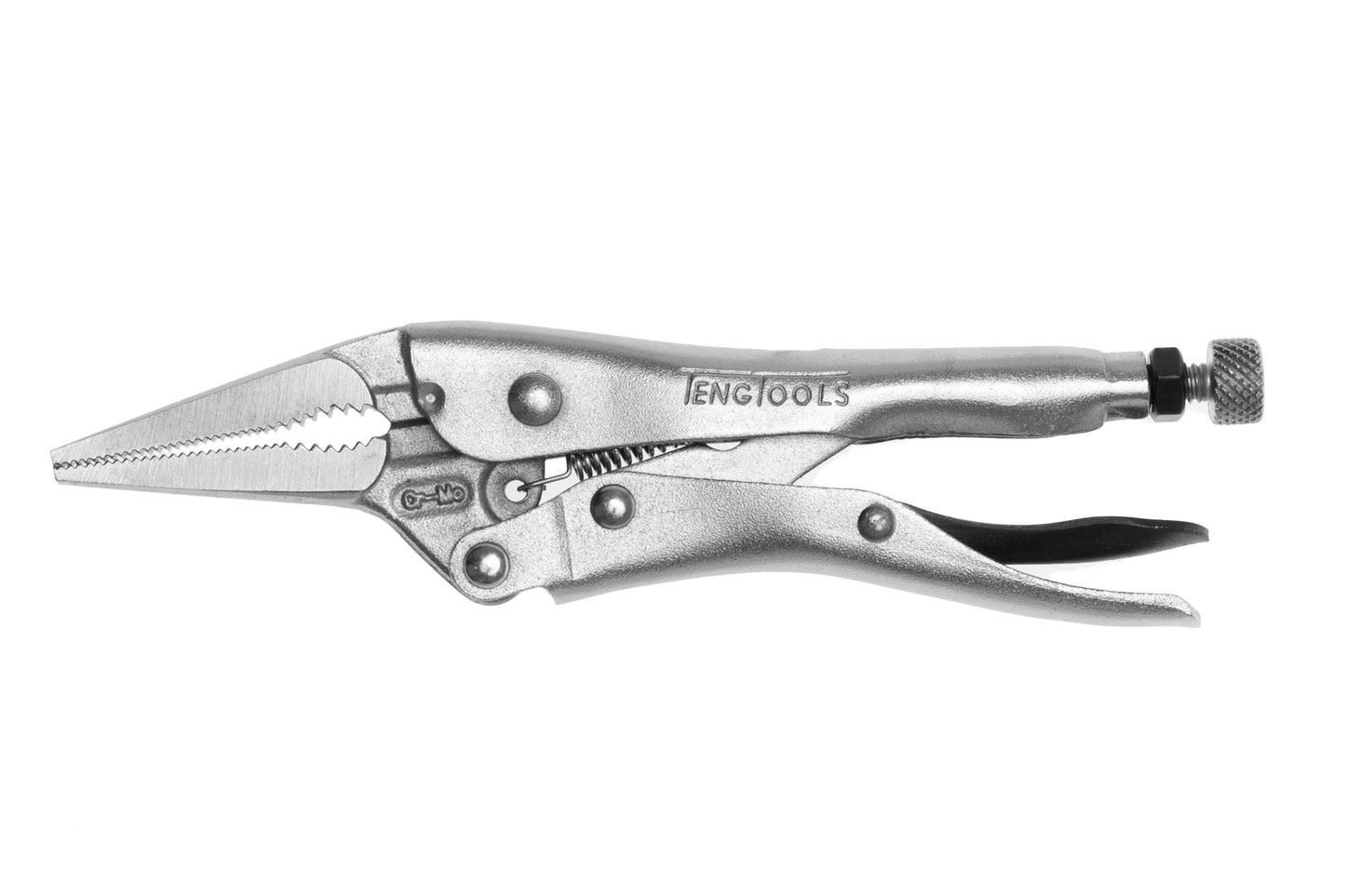 Teng Tools 6 Inch Plated Long Nose Power Grip Locking Pliers 404-6