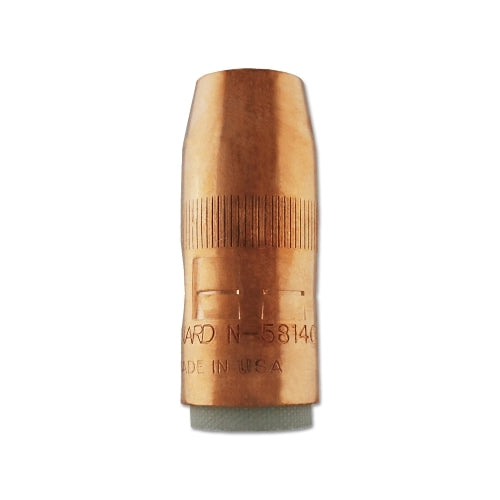 Bernard Centerfire Mig Nozzle, 1/4 Inches Recess, 5/8 Inches Bore, For T  Series Tip, Copper - 1 per EA - N5814C