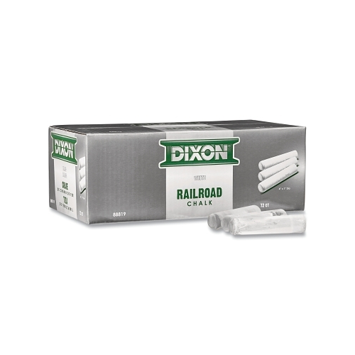 Dixon Railroad Crayon Chalk - White 72 Pack With Protective Coating