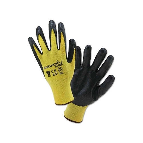 Anchor Brand Nitrile Coated Kevlar Gloves,  Yellow/Black - 1 per PR