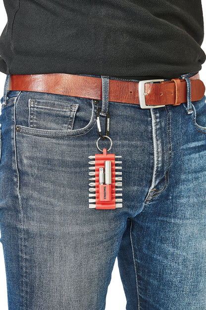 Teng Tools THBS22 Ensemble d'embouts et d'accessoires assortis avec anneau de clip à entraînement hexagonal de 1/4 pouce, 22 pièces