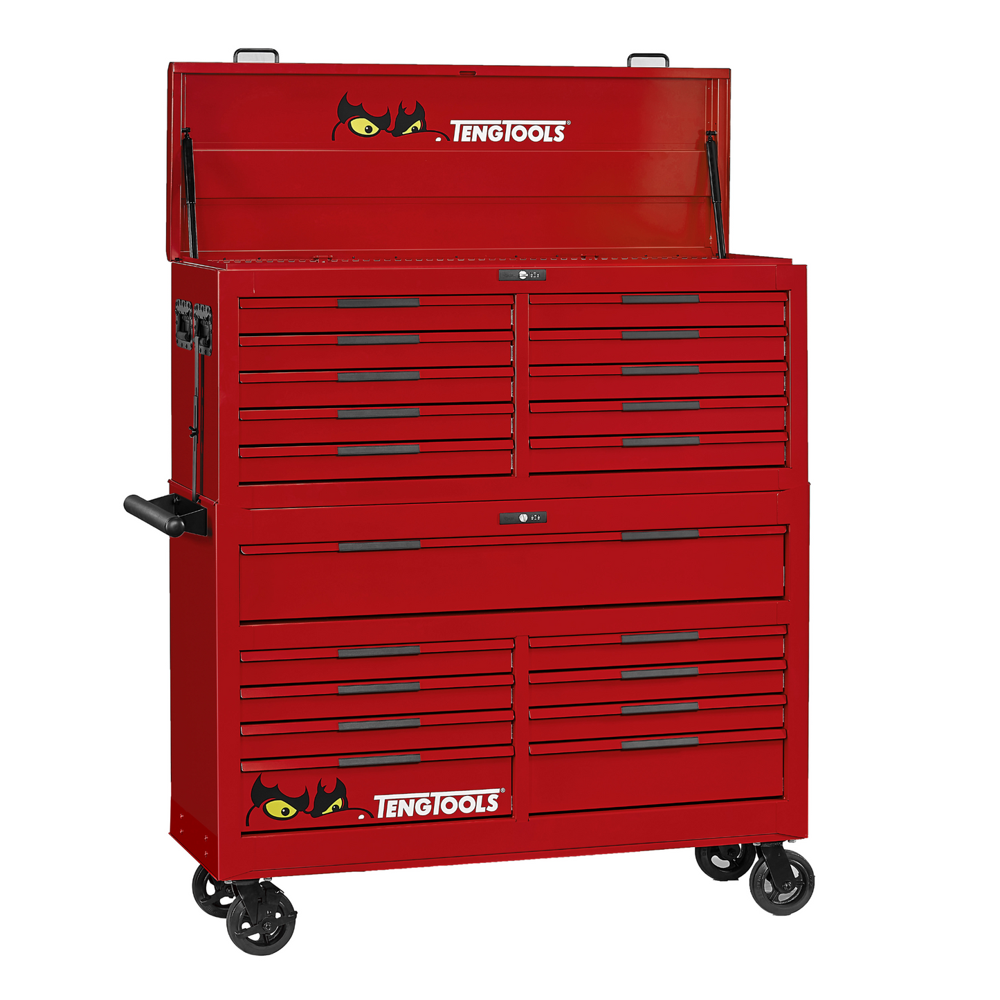 Teng Tools 53 Inch Wide PRO35 9 Drawer Roller Cabinet And 10 Drawer Top Box Bundle - TEN-O-TCW809N-KIT1
