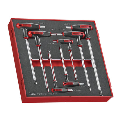 Teng Tools 142 Piece Hex, Adjustable Wrench, Rivet & Impact Bit Foam Kit - TC-6T-12