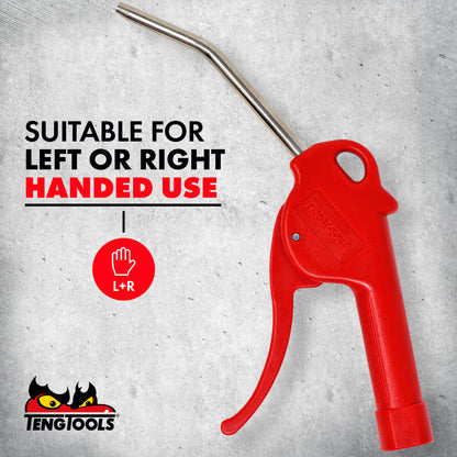 Pistola de aire estilo empuñadura de pistola Teng Tools con boquilla de 4 pulgadas de largo y entrada de aire de 1/4 de pulgada - ARB01