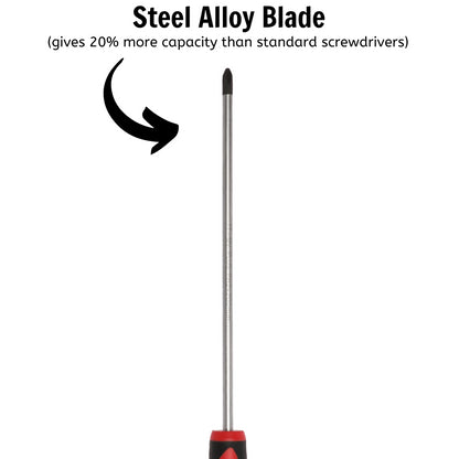 Teng Tools Destornillador Phillips de cabeza PH2 x 7,9 pulgadas/200 mm + mango ergonómico y cómodo - MD948N2 