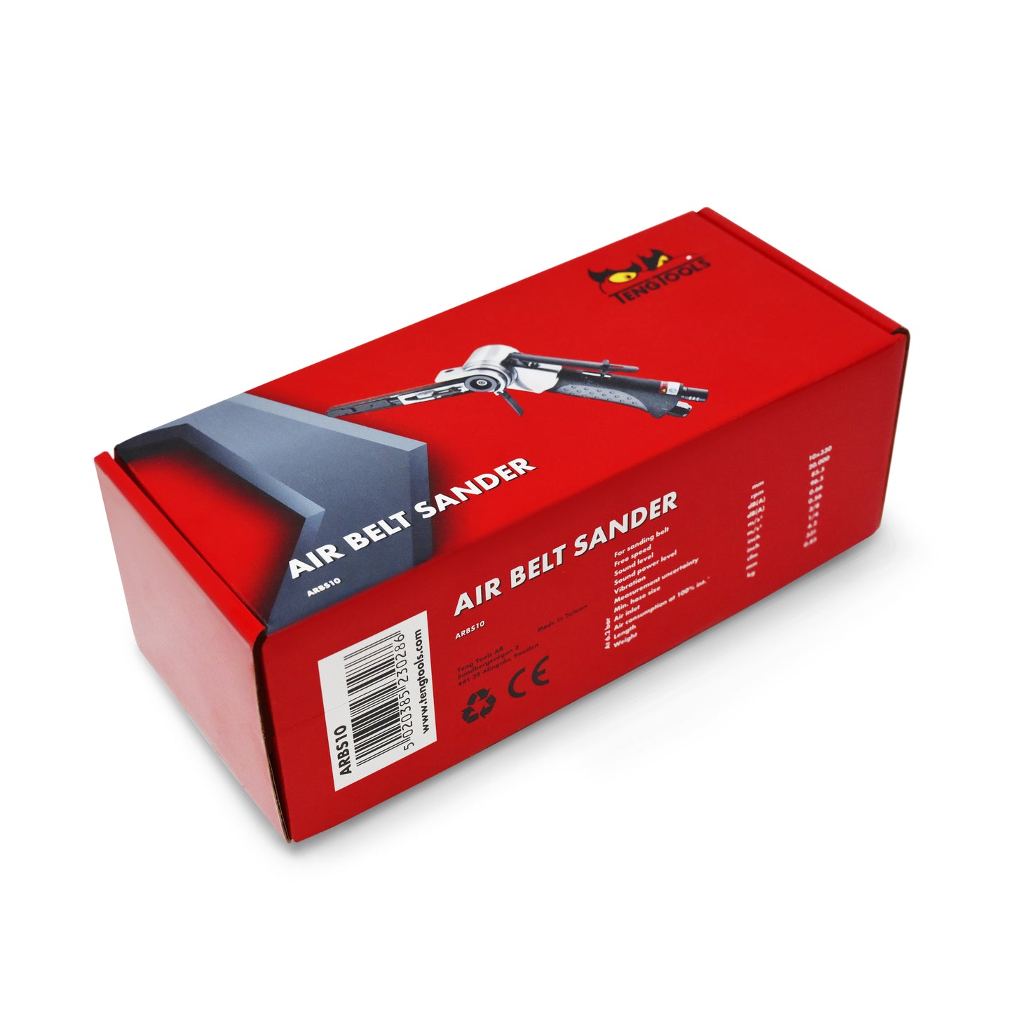 Teng Tools ARBS10 - Lijadora neumática ajustable de 20.000 RPM y 360 grados con correa de aire (con 4 correas)