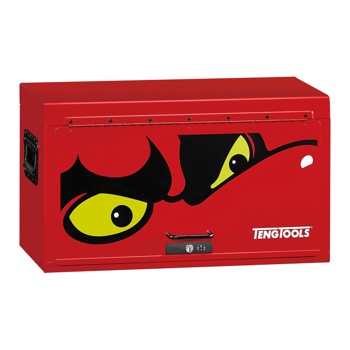 Coffre à outils Teng Tools PRO35 de 26 pouces de large et 4 tiroirs, coffre robuste avec dessus rouge - TST26R4