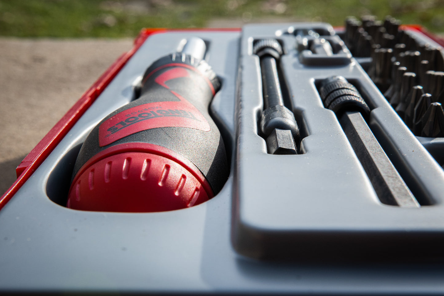 Teng Tools Juego de destornillador, extensión y adaptador de puntas de trinquete con accionamiento de 1/4 de pulgada, 74 piezas - TTMD74