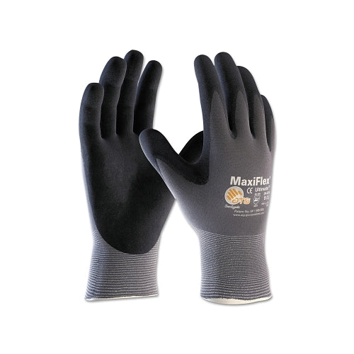 Pip Maxiflex Ultimate Nitrile Coated Micro-Foam Grip Gloves, Black/Gray - 12 per DZ