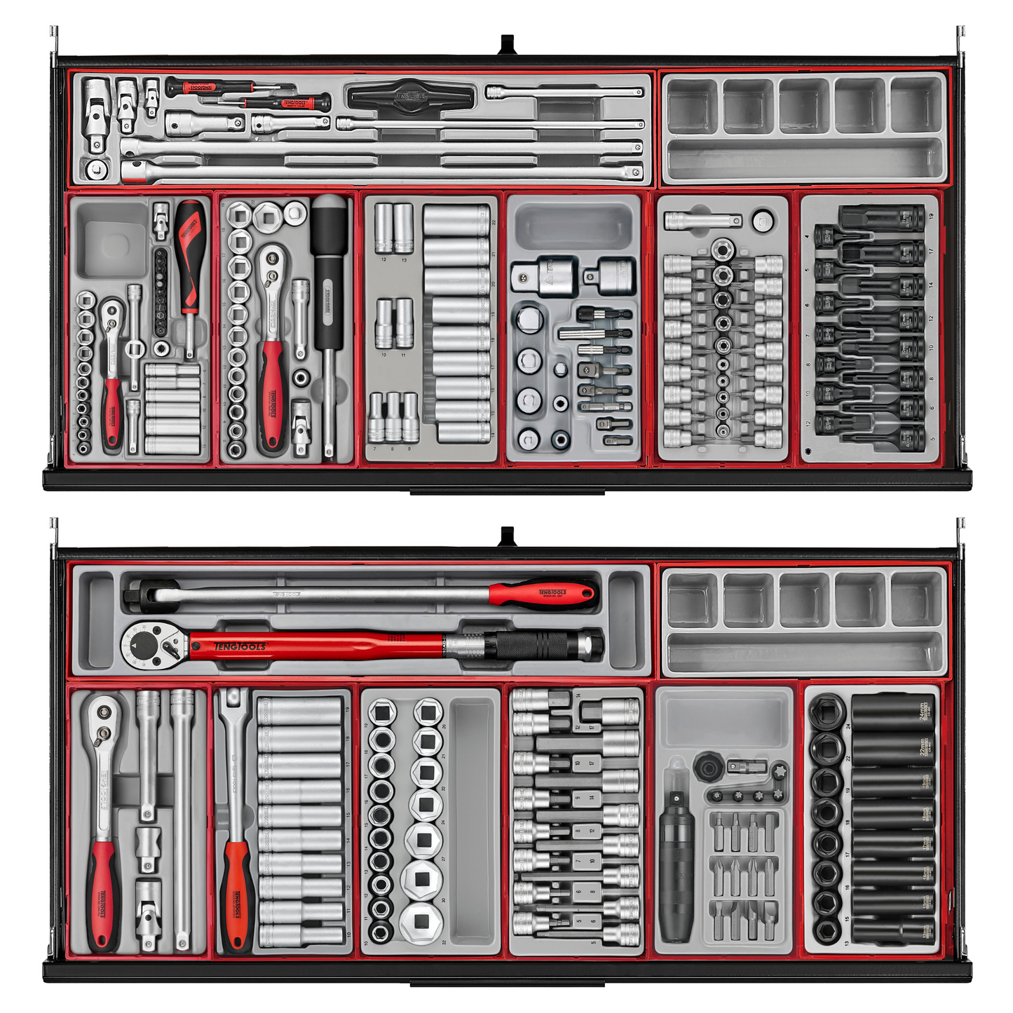 Teng Tools 1008 Piece PRO35 37 Inch Wide Black Roller Cabinet Workstation Tool Kit - TKW37B1008T