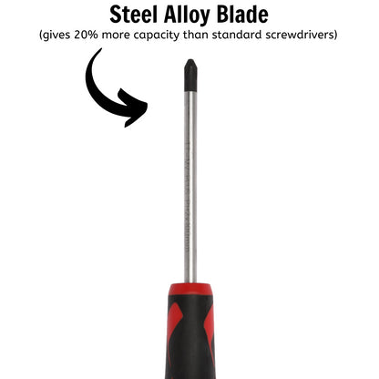 Teng Tools MD948N1 Destornillador Phillips de cabeza PH2 x 3,9 pulgadas/100 mm + mango ergonómico y cómodo 