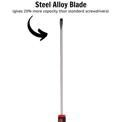 Teng Tools Tournevis à tête fendue de type plat de 5,5 mm / 7/32 pouces x 200 mm / 7,9 pouces de long - MD923N1 