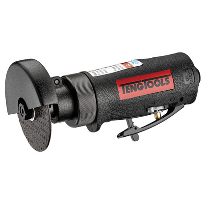 Teng Tools Herramienta de corte de aire neumática ergonómica reversible de alta velocidad con protector de seguridad - ARC80