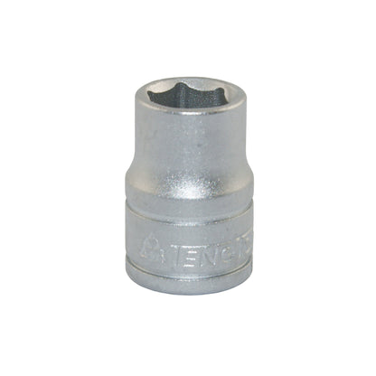 Teng Tools Juego de dados métricos regulares/poco profundos de 6 puntas con accionamiento de 3/8 pulgadas (7 mm - 22 mm) - M3816, 16 piezas