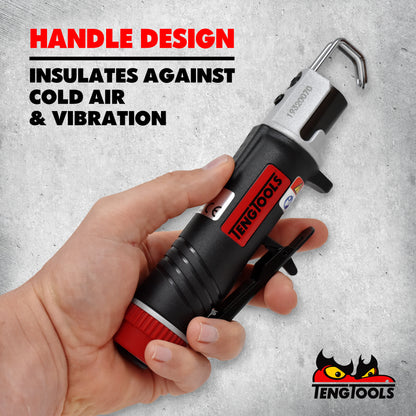 Teng Tools Scie pneumatique à trou de serrure petite et droite (pour acier, aluminium, cuivre, plastique, bois) - ARS02