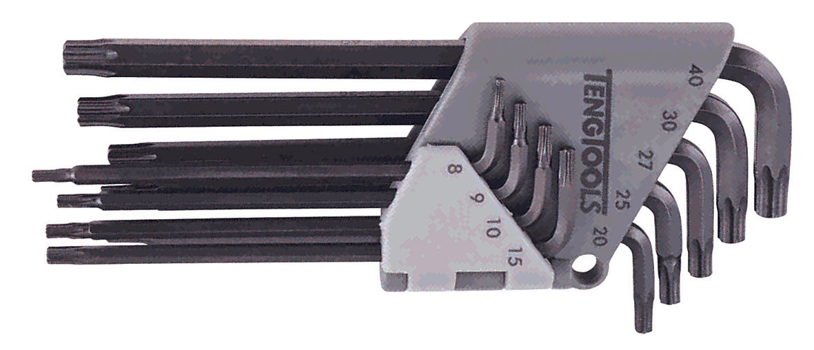 Teng Tools Jeu de 28 clés hexagonales et Torx à pointe sphérique métriques et SAE - TTHT28