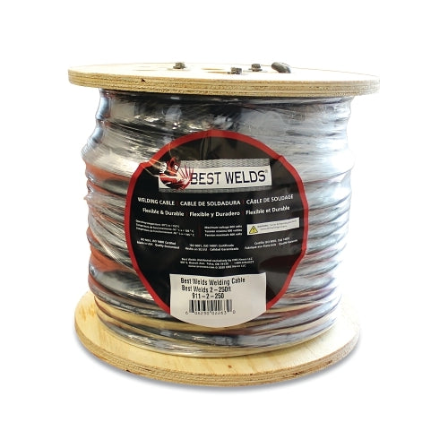 Câble de soudage Best Welds, 1/0 Awg, bobine de 250 pieds, noir - 250 par RE - 64006501001