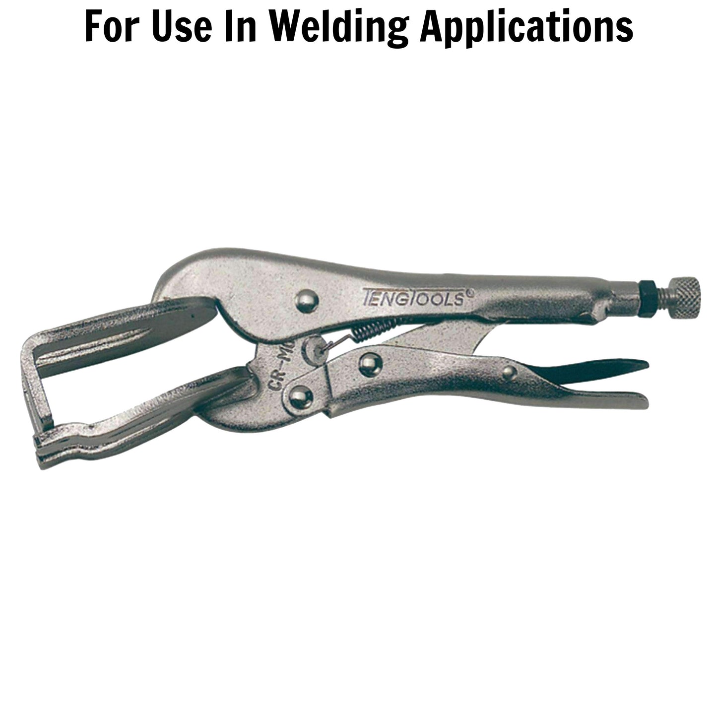 Teng Tools 407 - Alicates de bloqueo/abrazadera de soldadura con agarre eléctrico chapado de 9 pulgadas