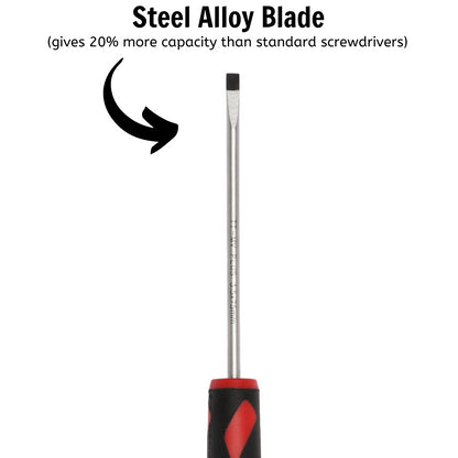 Teng Tools Tournevis à tête fendue de type plat de 3,5 mm / 9/64 pouces x 75 mm / 3 pouces de long - MD916N 