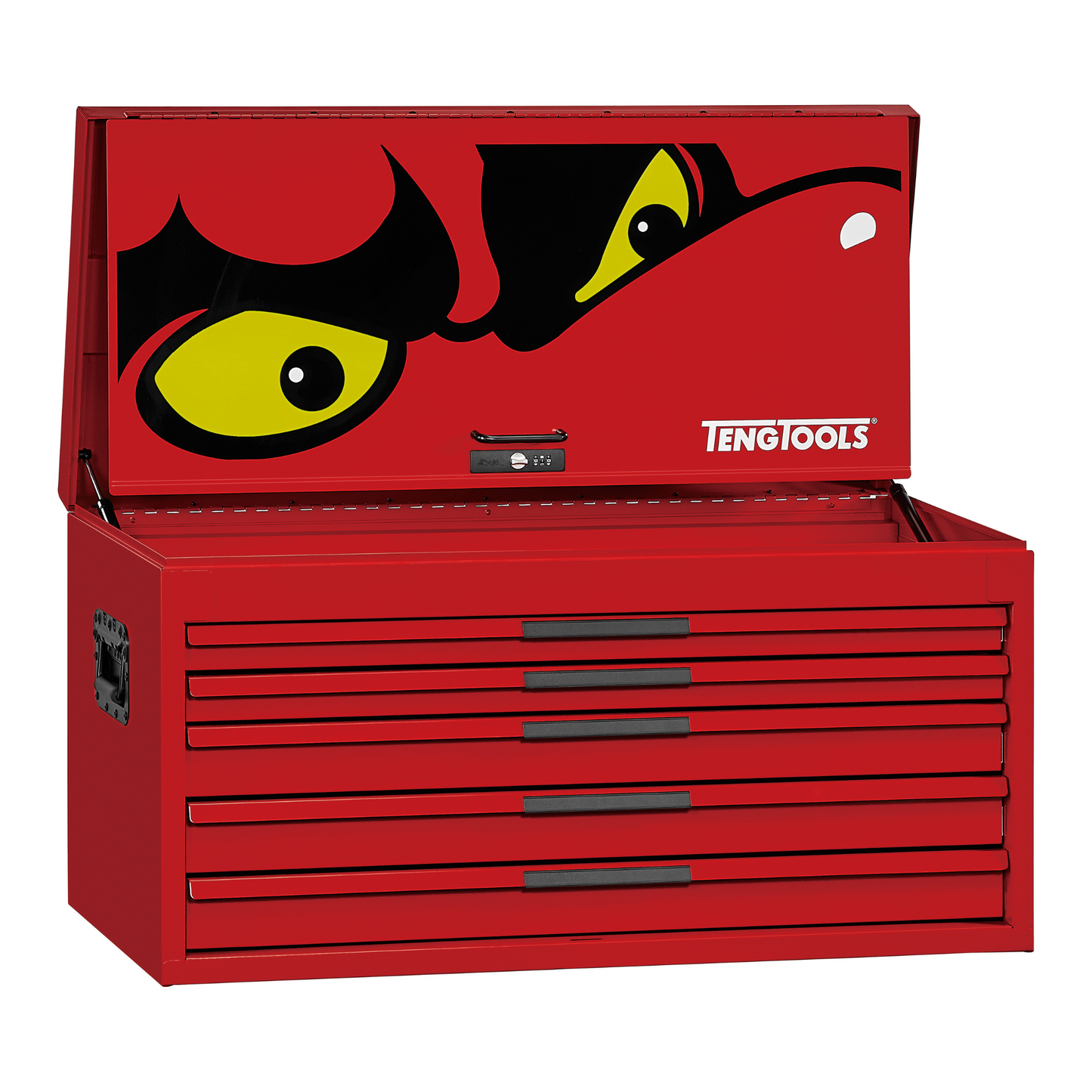 Teng Tools 37 Inch Wide 5 Drawer PRO35 Heavy Duty Red Top Box - TST37R5F