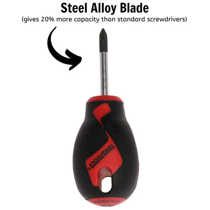 Teng Tools Destornillador Phillips de cabeza PH1 x 1,5 pulgadas/38 mm con mango ergonómico y cómodo - MD947N 