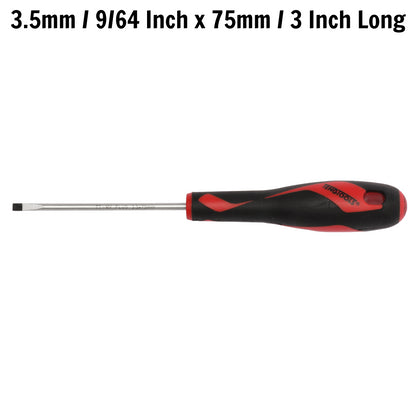 Teng Tools Tournevis à tête fendue de type plat de 3,5 mm / 9/64 pouces x 75 mm / 3 pouces de long - MD916N 