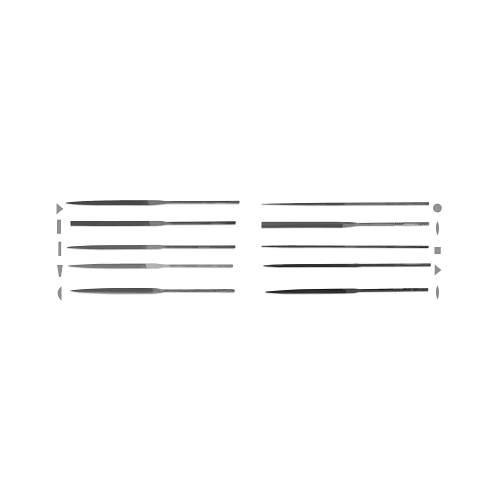 Crescentnicholson Slitting Needle File, 6-1/4 In, 0 Cut - 12 per BOX ...