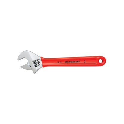 Crescent Cushion Grip Adjustable Wrenches, 12 Inches Long, 1 1/2 Inches Opening, Chrome, Carded - 1 per EA - AC212CVS