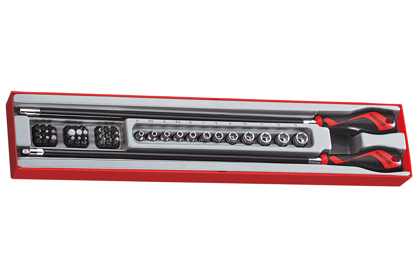 Juego de llaves de vaso y destornillador flexible largo de 41 piezas Teng Tools - TTXMD41N