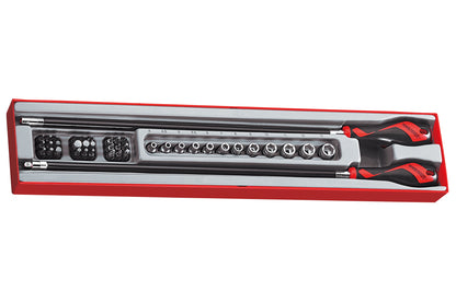 Juego de llaves de vaso y destornillador flexible largo de 41 piezas Teng Tools - TTXMD41N