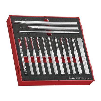Teng Tools TC-6T-15 - Kit de espuma para punzón/cincel, broca de torsión e impacto, 159 piezas 