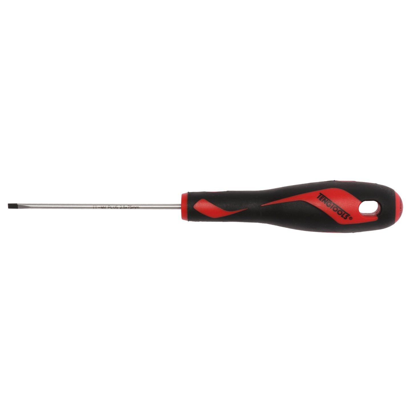 Teng Tools Tournevis à tête fendue de type plat de 2,5 mm / 3/32 pouces x 75 mm / 3 pouces de long - MD915N