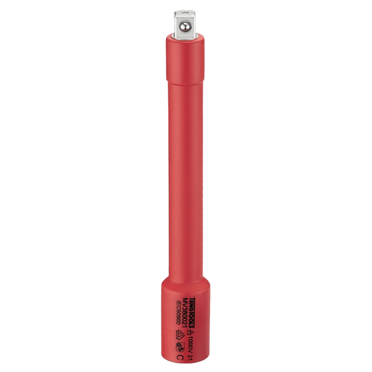 Teng Tools Barre d'extension isolée VDE, entraînement 3/8 pouces, 6 pouces de long, 1000 volts | Outil pour électriciens | Outil isolé | Outil électrique | Rallonge de prise - MV380021