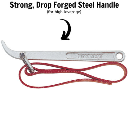 Teng Tools - Clé réglable pour filtre à huile avec sangle robuste - 9123