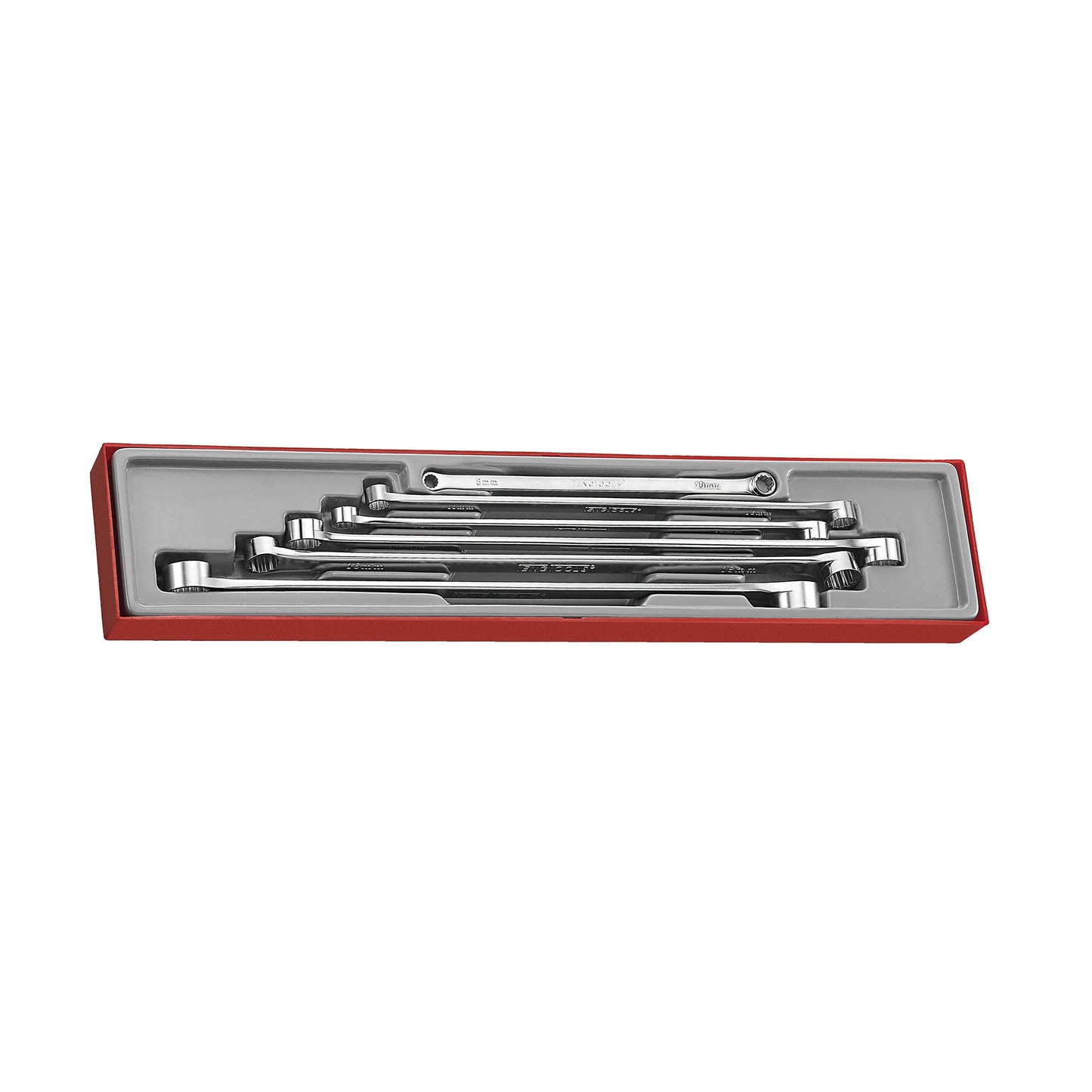 Teng Tools - Jeu de 6 clés métriques extra longues à double anneau (8 x 10 mm à 22 x 24 mm) - TTXFLS06