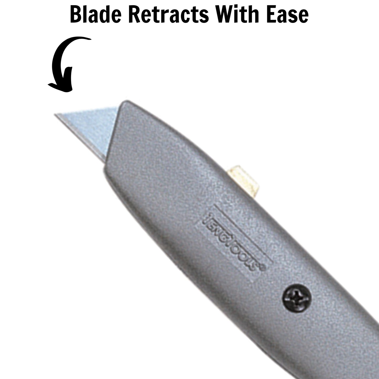 Teng Tools Couteau utilitaire robuste / Coupe-boîtes avec lame rétractable - 710