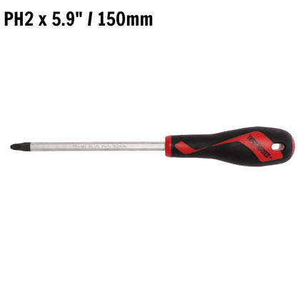 Teng Tools Destornillador Phillips de cabeza PH3 x 5,9 pulgadas/150 mm + mango ergonómico y cómodo - MD953N 