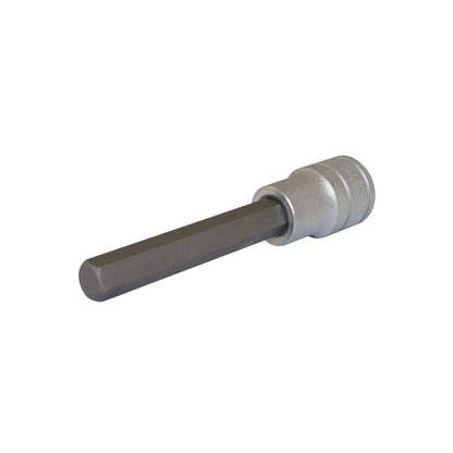 Teng Tools Juego de llaves de vaso con puntas hexagonales métricas de 6 piezas con accionamiento de 1/2 pulgada y 3,93 pulgadas de largo (5 mm - 12 mm) - M1211