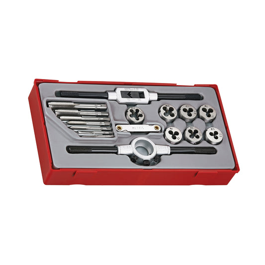 Juego de machos y matrices de 17 piezas Teng Tools - TTTD17