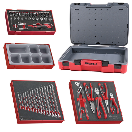 Teng Tools 98 Piece Wrench, Plier & Bit Foam Kit - TC-6T-11