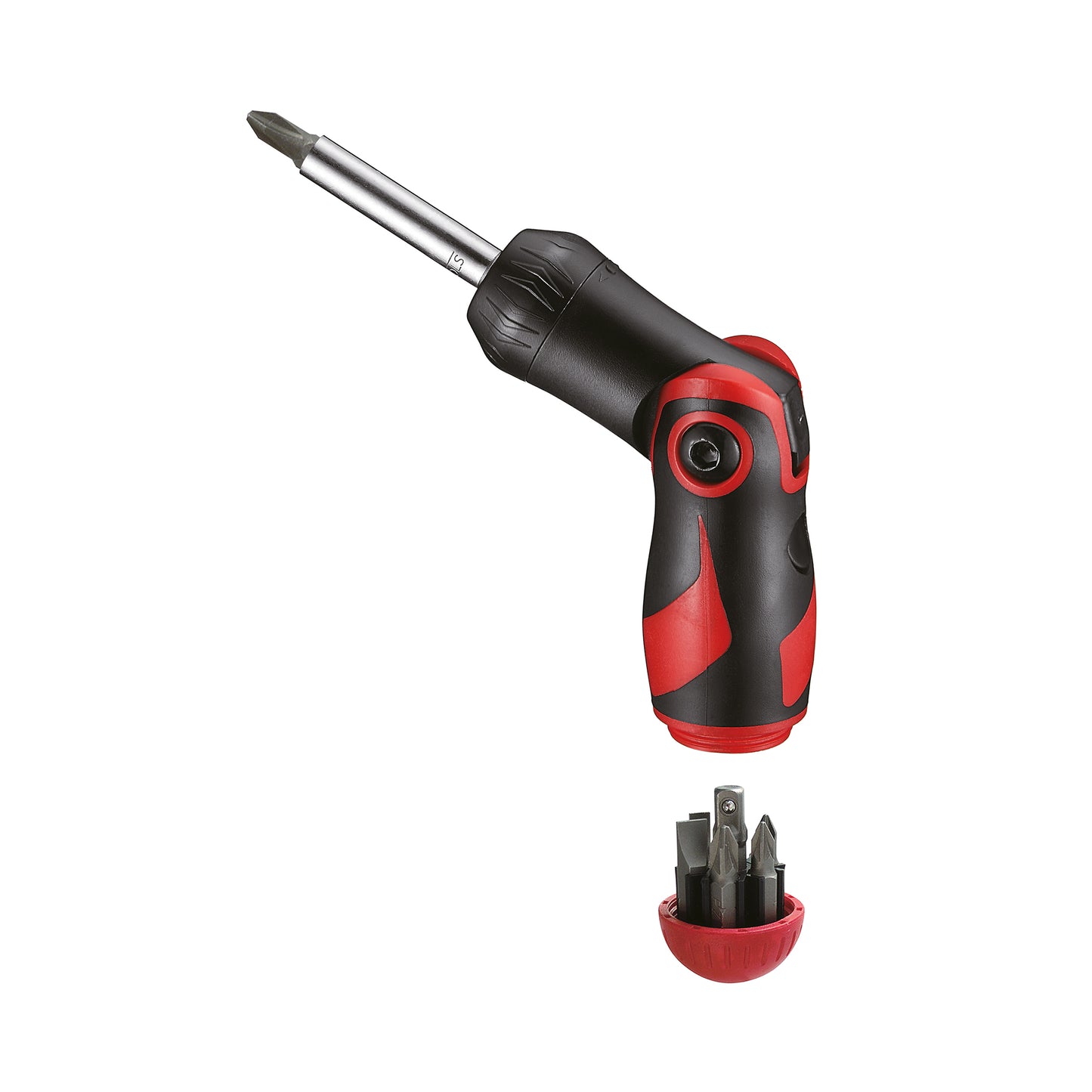 Teng Tools TTMDRT64, juego de puntas de trinquete, dados y destornilladores en ángulo con accionamiento de 1/4 de pulgada, 64 piezas