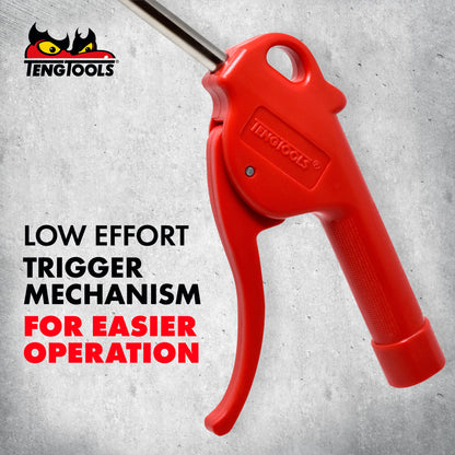 Teng Tools Pistola de aire estilo empuñadura de pistola con boquilla de 10,6 pulgadas de largo y entrada de aire de 1/4 de pulgada - ARB02
