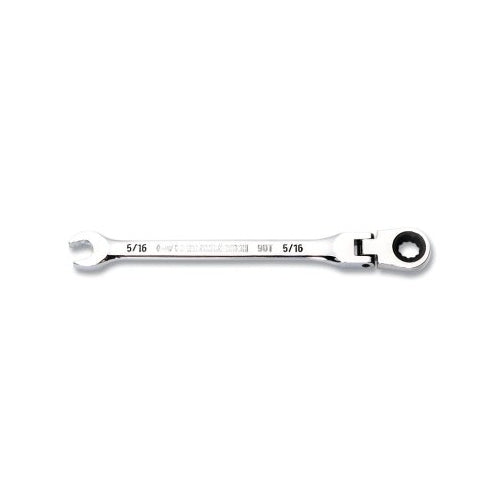 Gearwrench 90-Tooth 12 Point Flex Head Ratcheting Combination Wrench, Sae, 5/16 In - 1 per EA - 86741