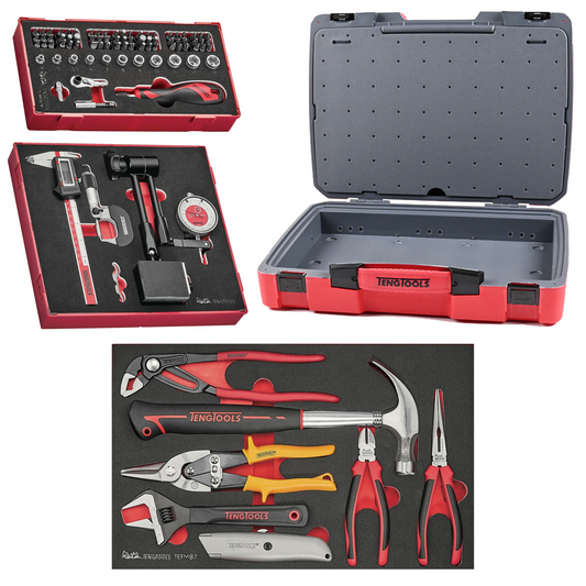 Teng Tools 88 Piece Measuring, Bits & General Service Foam Kit - TC-6T-14