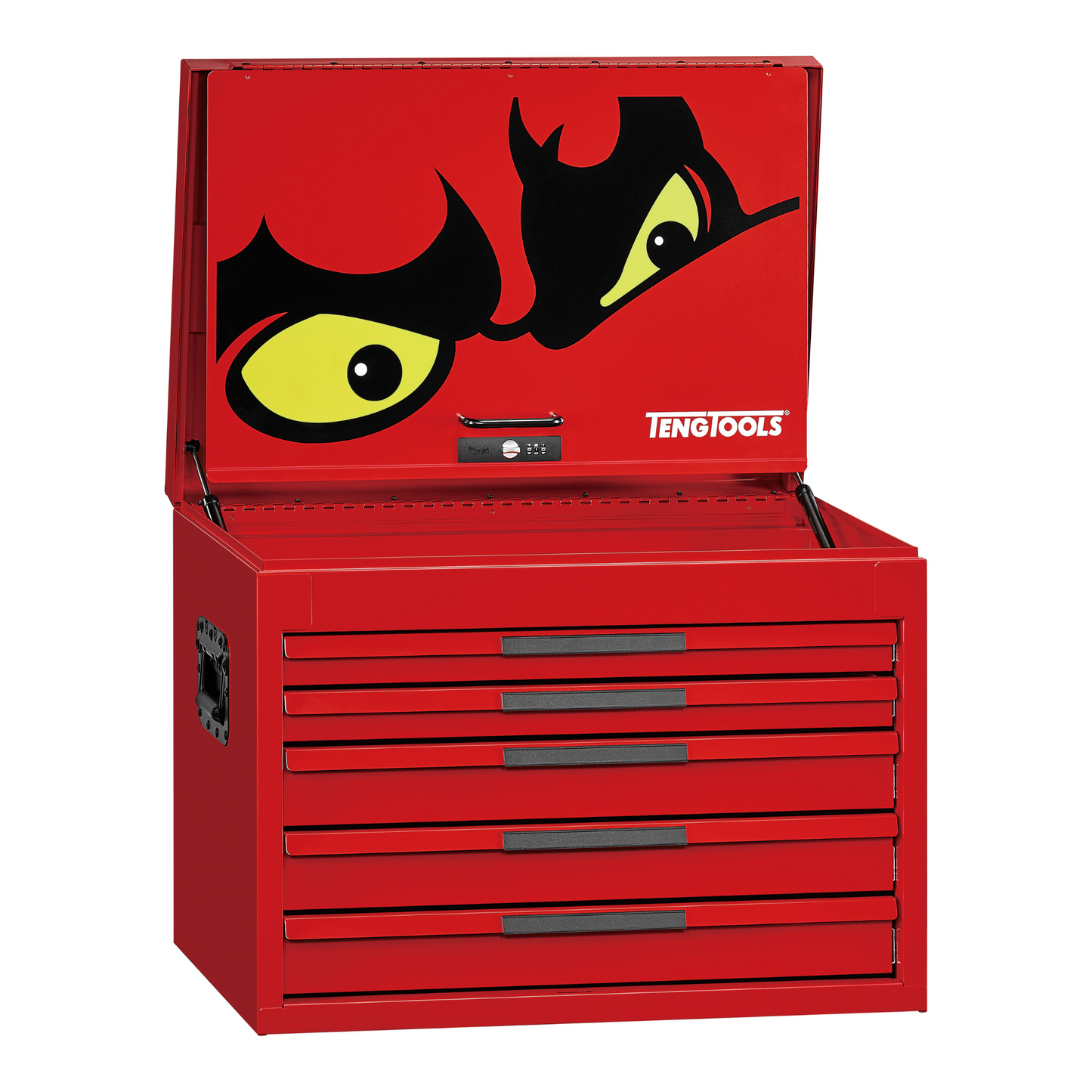 Teng Tools 26 Inch Wide 5 Drawer PRO35 Heavy Duty Deep Red Top Box - TST26R5F