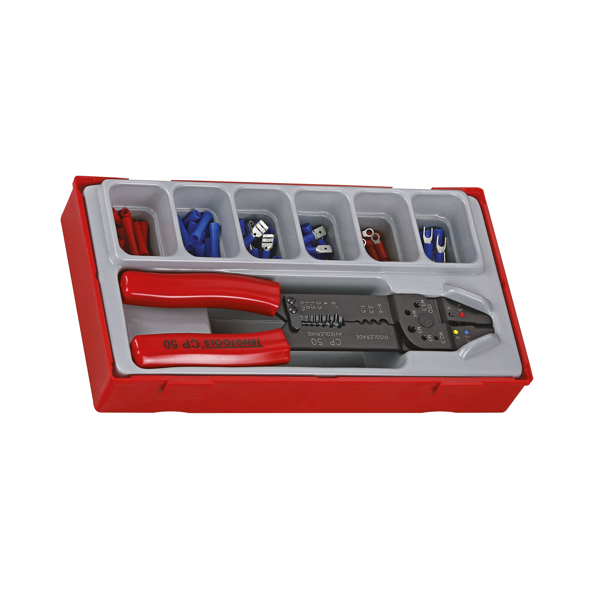 Teng Tools 121 Piece Multi Function Crimping Tool and Terminal/Connect ...