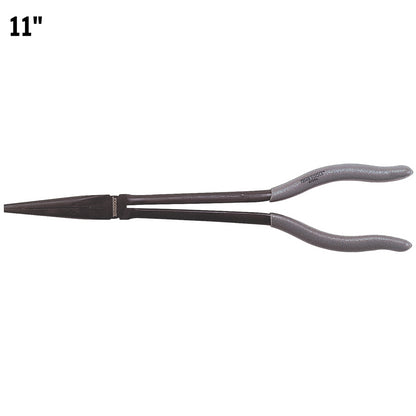 Teng Tools Pince à mâchoire fine droite à long nez et longue portée de 11 pouces - AT096