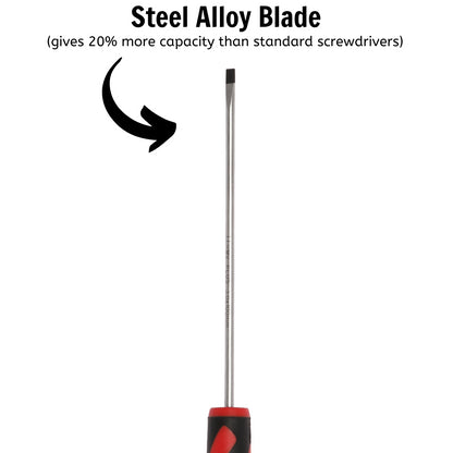 Teng Tools Tournevis à tête fendue de type plat de 3 mm / 1/8 pouces x 100 mm / 3,9 pouces de long - MD920N1 